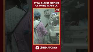 70yearold Woman In Uganda Gives Birth To Twins After Fertility Treatment shorts [upl. by Ardnahsal]