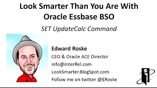 Essbase SET UpdateCalc Command [upl. by Yenaiv]