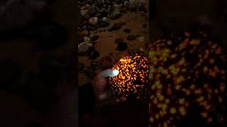 Lake Michigan Syenite with fluorescent sodalite [upl. by Atillertse]