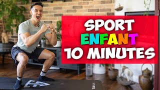 Exercice de sport pour les Enfants  10 minutes à la maison sans matériel [upl. by Eveline]