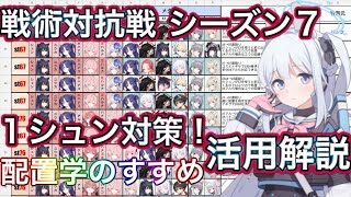 【ブルアカ】戦術対抗戦 シーズン7 1シュン対策！ 編成紹介！ 配置学のすすめ 活用解説 ずんだもん音声字幕解説 【ブルーアーカイブ】ブルアカ [upl. by Arta]