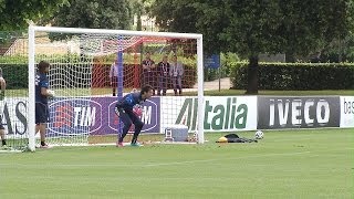 Lallenamento di Buffon e degli altri portieri azzurri [upl. by Leighland909]