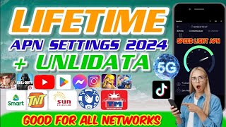 UNLIDATA  New Lifetime amp Fast APN Settings Good For All Networks 2024 Speed Light APN [upl. by Buhler]