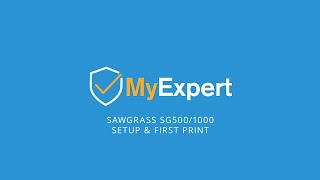 Sawgrass SG500 and SG1000 Setup amp First Print  MyExpert Tutorial [upl. by Palila]