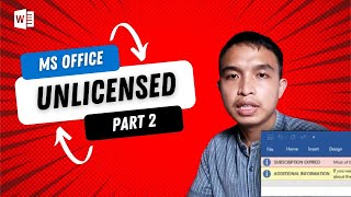 ATASI MICROSOFT OFFICE UNLICENSED PRODUCT DENGAN CEPAT SINGKAT DAN MUDAH PART 2 Tutorial [upl. by Ilellan]