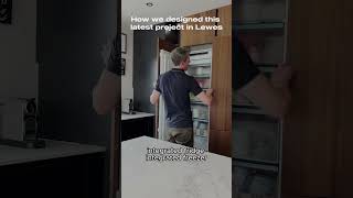 Video Tour Matt Black Handleless Kitchen with Smoked Walnut Veneer and Empira White quartz [upl. by Miru643]