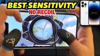 Pubg mobile sensitivity settings for iphone 14 pro max [upl. by Amilah36]