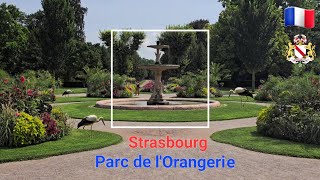 Strasbourg 🇨🇵 🌻 Parc de lOrangerie 🌻 📽 4K [upl. by Asiela]