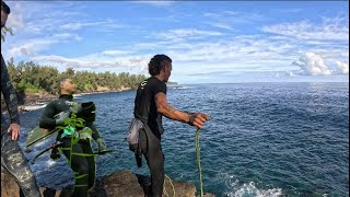 Rappeling Down a Cliff to Catch Din Din in HAWAII [upl. by Pulsifer]