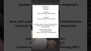 Inheritance in java java javaprogramming codeexplanation codeinfo information inheritance [upl. by Irual]