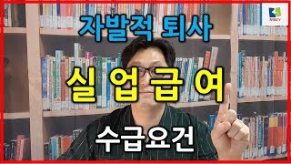 자발적퇴사 실업급여 수급요건  노무이야기 [upl. by Philo]