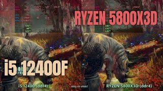 i5 12400 ddr4 vs Ryzen 5800x3d ddr4  in 2024 [upl. by Yenot103]