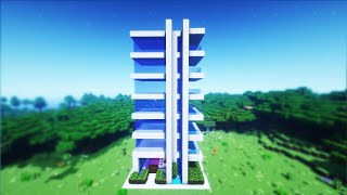 Minecraft Como Construir Un EDIFICIO MODERNO Apartamentos  Paso A Paso [upl. by Ranie]