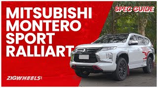 2022 Mitsubishi Montero Sport Black Series RALLIART 4x2 Spec Guide  ZigwheelsPh [upl. by Natsyrk]