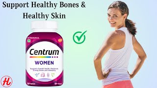 Centrum For Women Tablets  Multivitamins Support Energy immunity Bone Health  Healthy Skin [upl. by Anirec]