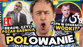 GRZEGORZ BRAUN CZYLI POŻAR GAŚNICĄ PZPN W OPARACH WÓDKI DROGIE BILETY NA POLSKA  ESTONIA [upl. by Angy]