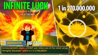 VERY OP  Wings RNG Infinite Luck amp Infinite Money Script  Get The BEST AURA Ingame [upl. by Ganley]