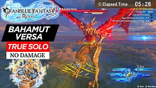 TRUE SOLO Charlotta vs Bahamut Versa in 528 No Damage  Granblue Fantasy Relink [upl. by Cory]