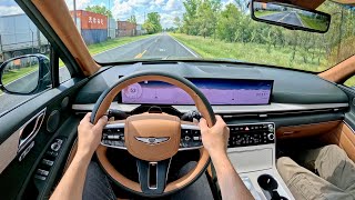 2025 Genesis GV80 35T AWD Prestige Refresh  POV Driving Impressions [upl. by Maryrose]