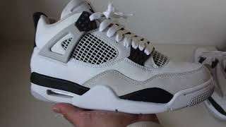 Jordan 4 Military Black unboxing [upl. by Amaleta183]