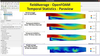 Timebased FieldAverage in OpenFOAM versus Temporal Statistics in Paraview [upl. by Fiedling951]