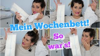 MEIN WOCHENBETT 👶🛌 So gehts eurer MUMU nach der GEBURT Ehrlich amp ungeschönt [upl. by Elatia]