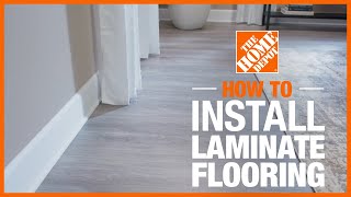 How to Install Laminate Flooring  The Home Depot [upl. by Dieball]