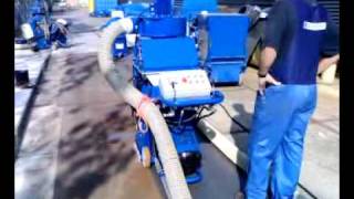 Steel shot blasting machine  Blastrac EBE500mp4 [upl. by Anina725]