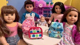 The Doll House EP12  American Girl Doll First Day Of School [upl. by Deeas]