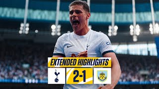 TOTTENHAM HOTSPUR 21 BURNLEY  EXTENDED PREMIER LEAGUE HIGHLIGHTS [upl. by Billye191]