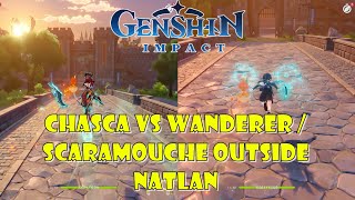 Chasca VS WandererScaramouche Fly  Genshin Impact [upl. by Mulderig498]