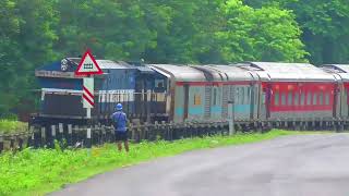 22412 Arunachal AC SF Express traversing through the beautiful tea gardens of Assam [upl. by Ezri572]