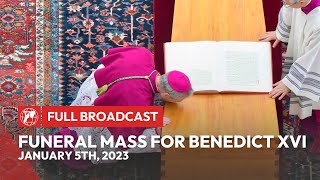 Funeral Mass for the Repose of the Soul of Pope Emeritus Benedict XVI  Jan 5 2023 [upl. by Nico]