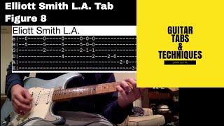 Elliott Smith LA Guitar lesson with tabs LA Figure 8 [upl. by Jeane]