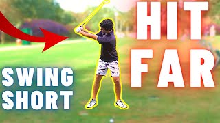 Swing SHORTER Hit FARTHER  The Best Golf Ball Striking Tip You Need to Know [upl. by Adnaval]