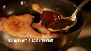 Vidéo recette Cuisse de canette laquée by Ludovic Allard [upl. by Peta]