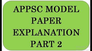 APPSC CPT Model Paper Part2 ExplanationNEW SYLLUBUS CPT AP [upl. by Faus686]