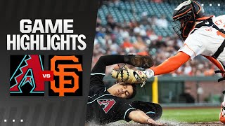 Giants vs Dbacks Game Highlights 9324  MLB Highlights [upl. by Rhyner]