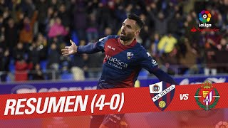 Resumen de SD Huesca vs Real Valladolid 40 [upl. by Leunam]