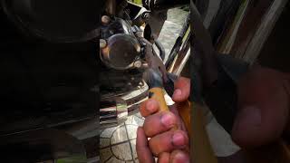 Day 2 Motorcycle maintenance  How to check engine oil on motorcycles Dipstick Sight Glass shorts [upl. by Einnel]