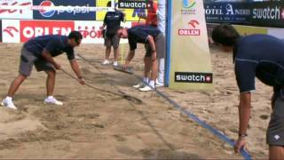 FIVB  How to officiate  Check amp preparation of a court [upl. by Anaert71]