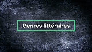 Genres littéraires Introduction [upl. by Esertak]