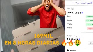 CUANTO SE GANA EN PEDIDOSYA 169MIL en 1 SEMANA🔥8horas DIARIAS😮Mi estrategiaTIENES QUE VERLO🧐 [upl. by Genaro706]