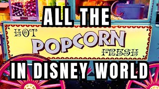 Explore Every Popcorn Stand In Disney World Take On The 4 Park Challenge On National Popcorn Day [upl. by Willcox175]