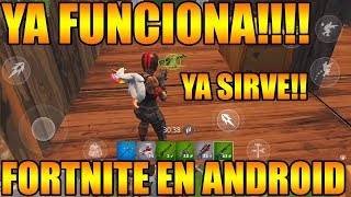 FORTNITE PARA ANDROID ESTO ES REAL YA FUNCIONA  LA APK YA SIRVE INFORMACIÓN [upl. by Tipton]