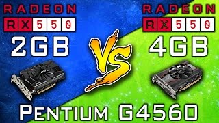 RX 550 2GB vs RX 550 4GB  Pentium G4560  DX11 amp DX12  Games Testing amp Benchmarks [upl. by Boesch]