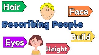 Describing People  Physical appearance for kids  GAME [upl. by Aydidey]