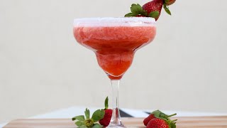 Strawberry Margarita  Non Alcoholic Margarita  Strawberry Mocktail  Strawberry punch  മാർഗരിറ്റ [upl. by Laucsap]