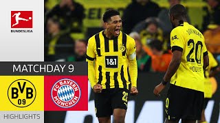 Borussia Dortmund  FC Bayern München 22  Highlights  Matchday 9 – Bundesliga 202223 [upl. by Nayra406]