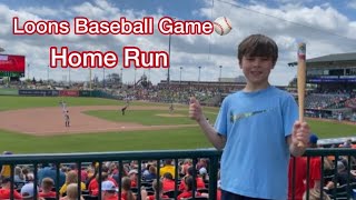 Loons Baseball Game Home Run 2024 [upl. by Wolliw898]